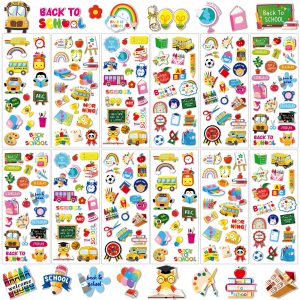UPINS 12 Sheets Back to School Stickers 3D Puffy Foam Classroom Reward